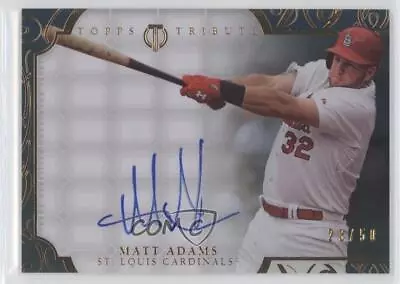 2015 Topps Tribute Auto Black /50 Matt Adams #TA-MA Auto • $23.54