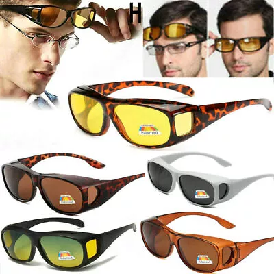 HD Night Vision Driving Glasses Anti Glare UV Wind Protection Eyeglasses • $24.18