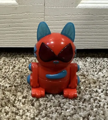 Sega Meow Chi Tiger Electronic Cat Toy 2001 Red Blue  3 1/2” McDonalds Toy • $10