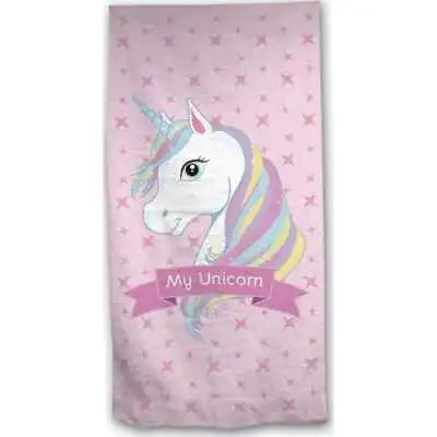 My Unicorn Pink Beach Towel 140 X 70cm  Microfibre • £10.99