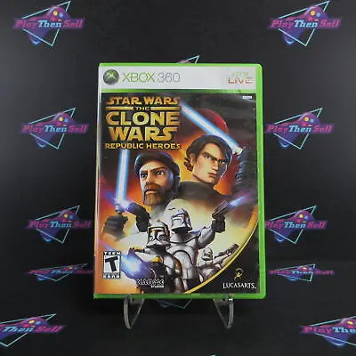 Star Wars The Clone Wars Republic Heroes  Xbox 360 - Complete CIB • $19.95