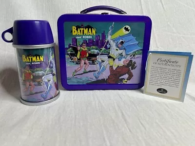 Batman Robin Mini Lunchbox School Days 1999 Hallmark With Thermos #1090 Of 19500 • $25