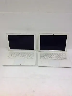 Lot Of 2 APPLE MACBOOK A1342 Core 2 Duo 13  Laptops W/4GB CDRW NO HD For Parts • $49.95