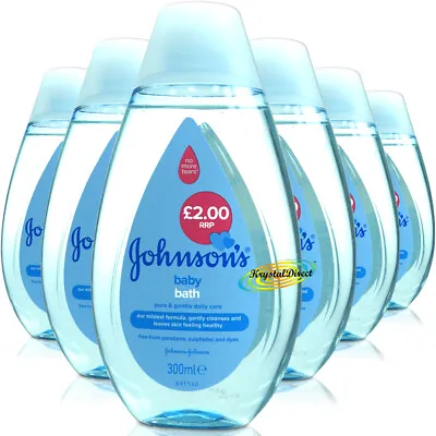 £13.59 • Buy 6x Johnsons Baby Bath 300ml PH Balanced Gentle Daily Care For Delicate Skin