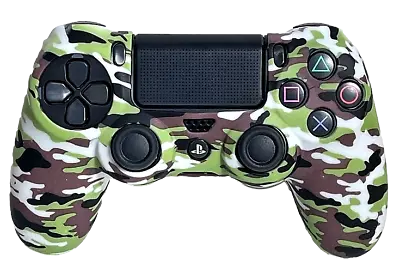 $9.90 • Buy Silicone Cover For PS4 Controller Case Skin - White Camo