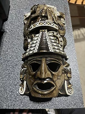 Mayan Folk Art Carved Stone Mask  • $28