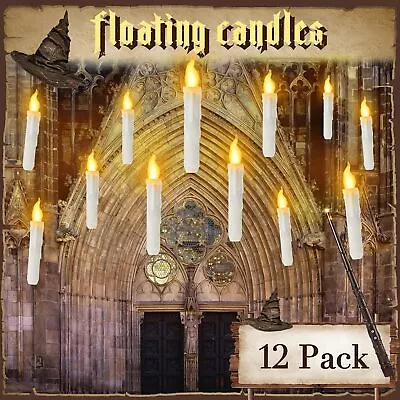 Floating Candles  12 PCS LED Magic Wand Remote Gifts Halloween Christmas • $64.99