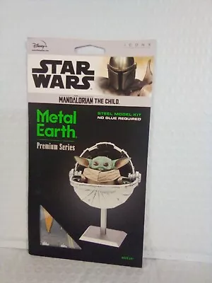 Metal Earth ICONX Premium Series Star Wars Mandalorian The Child 3D Model Kit • $10