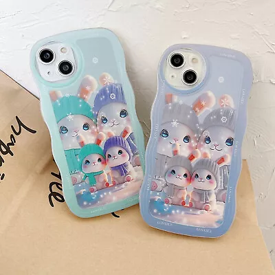 Case For IPhone Samsung Xiaomi OPPO Hot Wave Edge Phone Cover Cute Cartoon Girl • $4.25