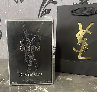 Black Opium Eau De Parfum Spray - Yves Saint Laurent -  90ml. Brand New In Box • £25.46