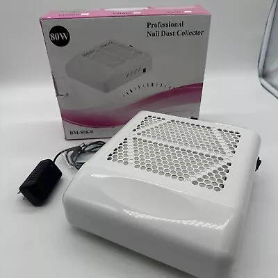 80W Nail Dust Collector Suction Fan Vacuum Cleaner Manicure Polish Tool (h) • $24.95