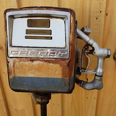 Vintage Gasboy 1820 Gas Pump W/ Fuel Nozzle Oil Service Station Advertising Sign • $995