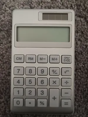 MUJI Solar Powered Aluminium CALCULATOR (BO-193) Brand New  • £11.98