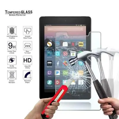 For Amazon Fire 7 7th Gen 2017 With Alexa Tablet Tempered Glass Screen Protector • £4.99