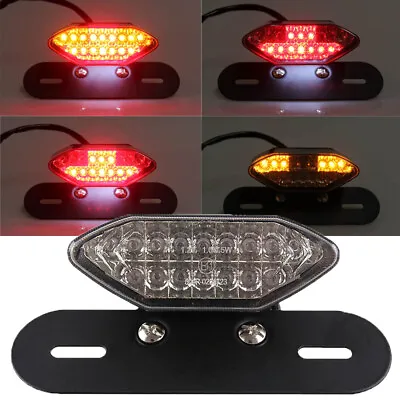 Motorcycle LED Turn Signals Brake Light License Plate Integrated Tail Light US • $11.95
