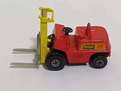 Vintage 1972 Matchbox Superfast Series #15 Fork Lift Truck Red  Lansing Bagnall  • $4.99