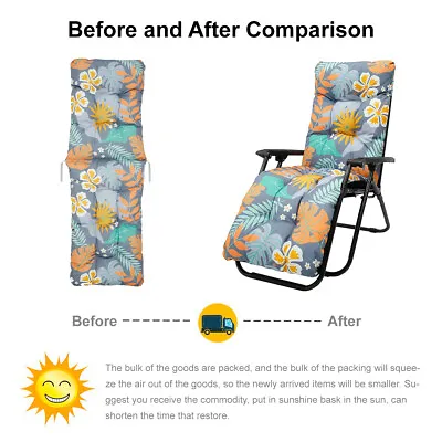 Sun Lounger Cushion Bench Chair Sunbed Garden Recliner Replacement Anti Slip ] • £7.85