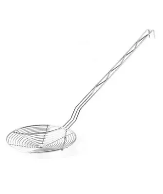 £18.95 • Buy Mesh Strainer Ladle Stainless Steel Skimmer Frying Large Long Handle Utensil