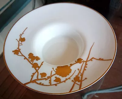$4.99 • Buy Vista Alegra VA Portugal White Gold Porcelain Plum Blossom Demitasse Saucer 4 