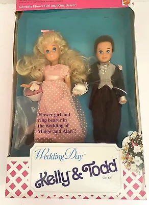 Barbie Wedding Day Kelly And Todd Gift Set Mattel 2820 Vintage NIB • $49