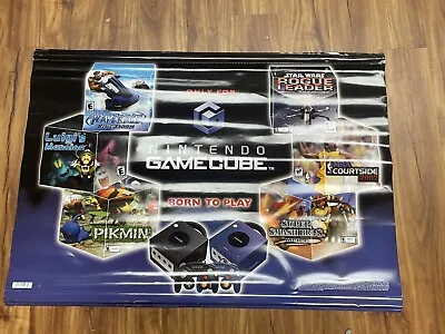 Nintendo Gamecube Vinyl Store Display Promo Banner Poster  Super Smash Pikmin • $51