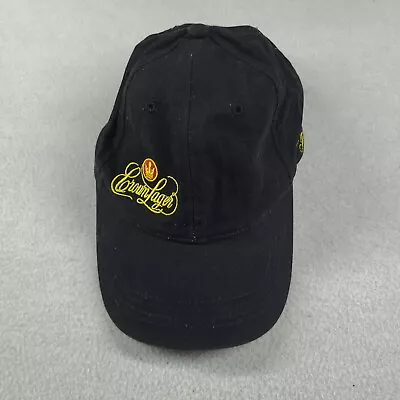 Crown Lager Hat Cap Strapback Black Faded Cotton One Size Fits All Adult • $14