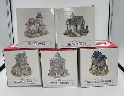 $50 • Buy LOT OF THE AMERICANA COLLECTION 5 Pieces New, LIBERTY FALLS. With Their Own Box.