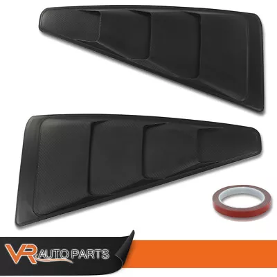 Fit For 05-14 Ford Mustang Carbon Fiber Quarter Side Window Louvers • $23.58