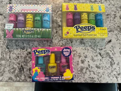 Peeps Marshmallow Scented Nail Polish 3 Boxes Easter Bunnies NEW • $10