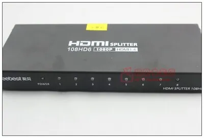 Seebest 108HD6 HDMI Splitter 1 IN 8 OUT 1080P TV HDMI Splitter F/ DVD Player Box • $58.97