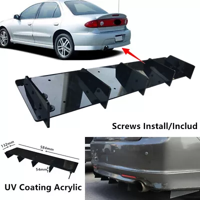 23x5  Fit For Chevrolet Cavalier 1995-2005 Rear Bumper Lower Diffuser Shark Fin • $41.47