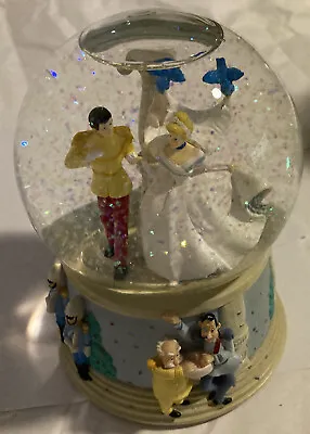 Disney~Cinderella Snow Globe~A Dream Is A Wish Your Heart Makes~Music Box~Enesco • $59.29