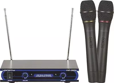 VHF-3005 Dual Channel VHF Wireless Microphone System 21.00 X 21.00 X 23.00 • $163.99