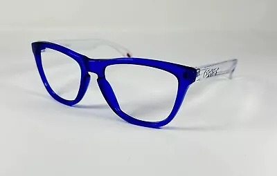 Oakley Frogskins Crystal Blue/Polished Clear Custom Sunglasses Frame Only OO9013 • $55