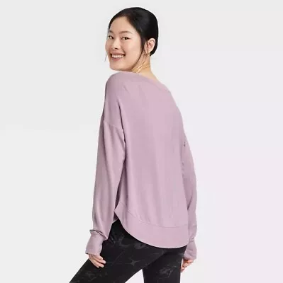 $10 • Buy $10 For  2 - Women's Super Soft Modal Sweatshirt - All In Motion™  - Mauve