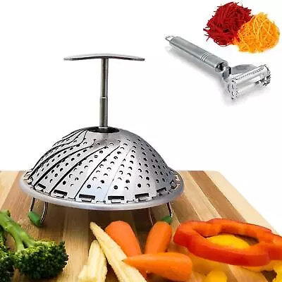 Vegetable Steamer Basket - With Extendable Handle - Fits Instant Pot Pressure... • $23.88