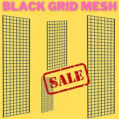 £114.99 • Buy New Heavy Duty Grid Mesh Black Display Panel Retail Shop Display 5 Sizes