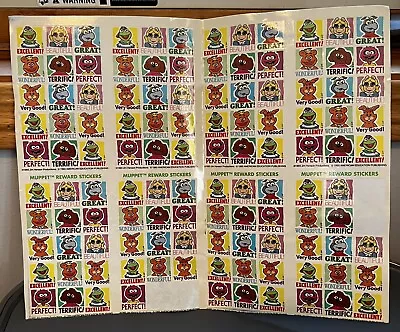 116-1993 Vintage Sticker Sheet Muppet Babies Kermit Pig Gonzo Fozzy Rowlf Animal • $18.99