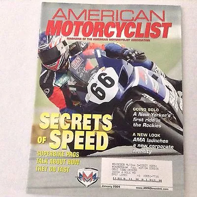 American Motorcyclist Magazine Mat Mladin Going Solo January 2004 061617nonrh • $12.99