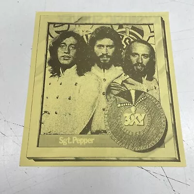 RETRO Radio 3XY 1422 Music Single Album Sheet Survey 78’ Bee Gees Sgt Pepper • $9.99