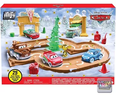 Disney Pixar Cars Mini Racers Advent Calendar Christmas 2022 With 25  Pieces • $28.99