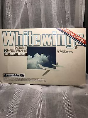 Vintage White Wings Excellent 15 Paper Airplanes Kit (Dr Yasuaki Ninomiya 1980). • $30