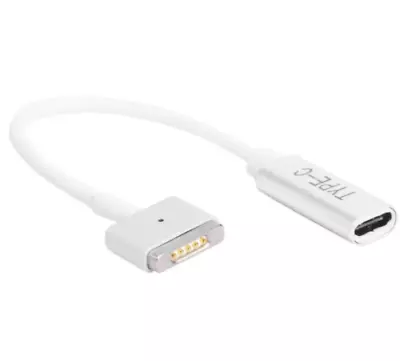 Apple MacBook Type C Female To MagSafe2 T-Tip Converter PD Charging Cord Cable • £7.99