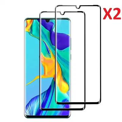 2 X For Huawei P30 Pro New Edition Tempered Glass Screen Protector Full Cover • £5.99