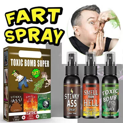 30ml Novelty Liquid Fart Gag Prank Joke Spray Can Stink Bomb Smelly Stinky Fun • $6.26