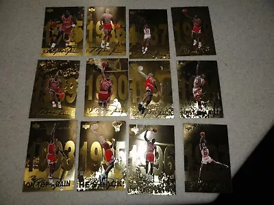 98-99 Upper Deck Gatorade Michael Jordan 12-Card Signed Signature Set Bulls #23  • $84.95