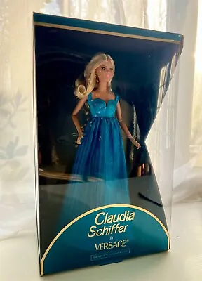 NEW Barbie Supermodel Claudia Schiffer Doll In Versace Gown IN HAND! Ships Fast! • $125