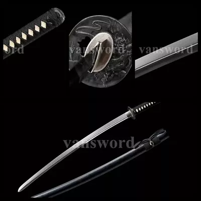 Kogarasu Maru 1095 High Carbon Steel Japanese Katana Sword Full Tang Sharp Blade • $401.50