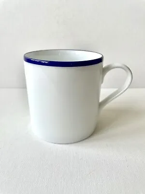 Fairmont & Main Canteen Mug White Vitrified Porcelain With Blue Rim • £5.95