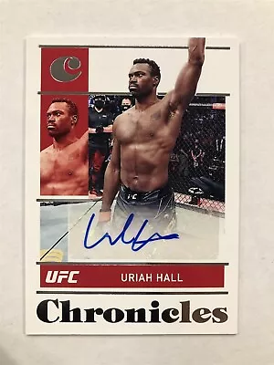 2022 Chronicles Ufc Uriah Hall Auto Autograph Ufc Middleweight  • $0.99